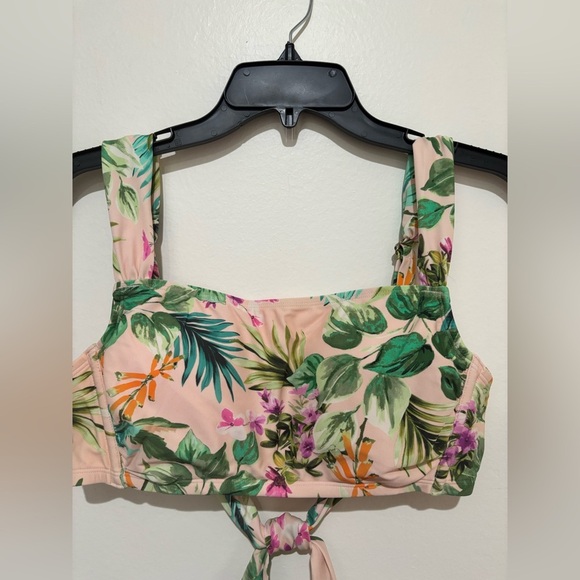 Kona Sol Orange Pink 2 piece swimsuit - Picture 3 of 7